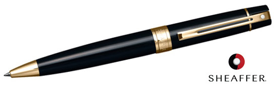 Sheaffer 300 Glossy Black Ballpoint Pen